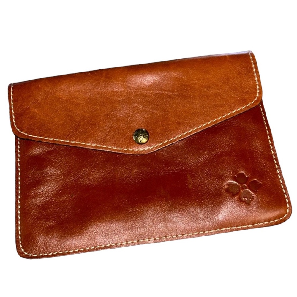 Patricia Nash leather envelope clutch bag